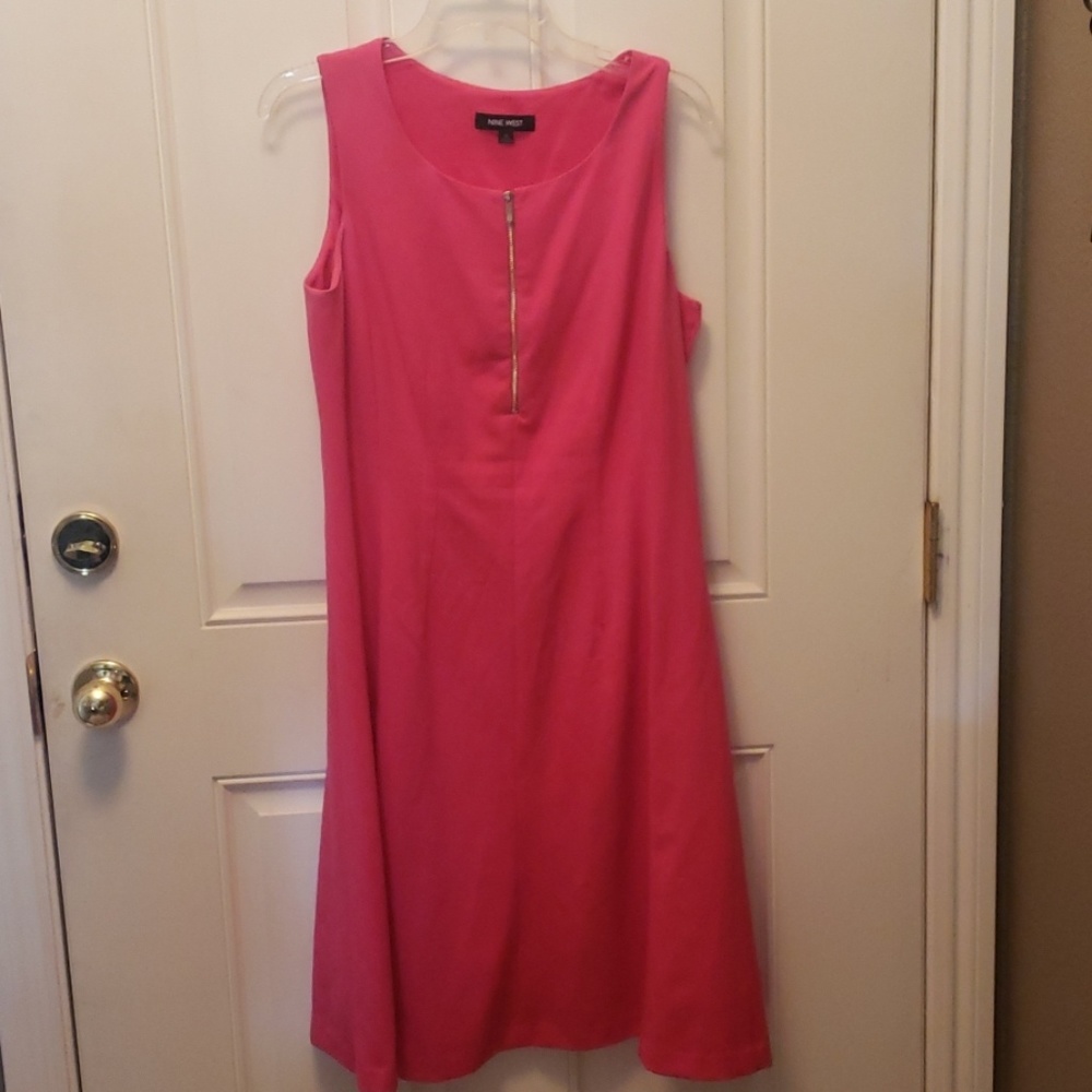 Hot pink dress